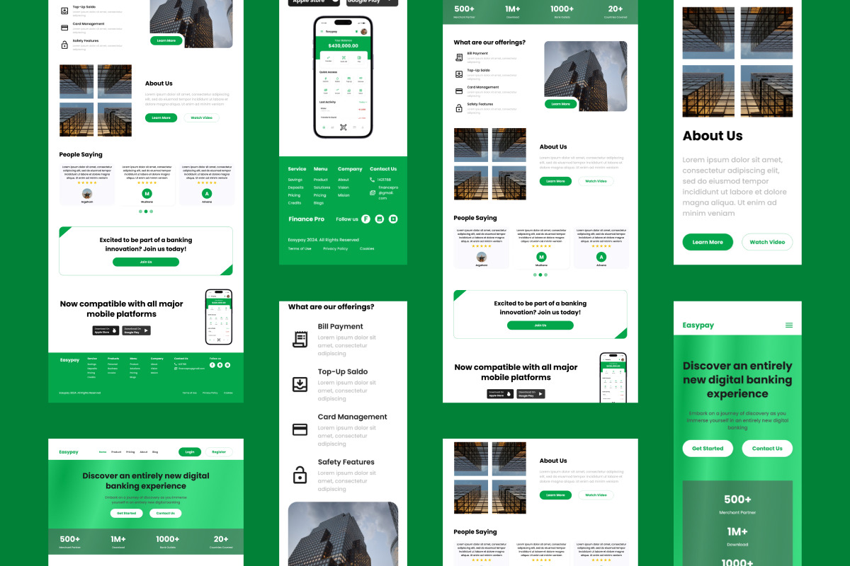 Easypay - Banking Landing Page V1