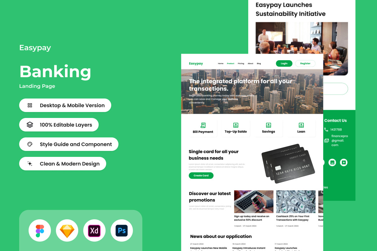 Easypay - Banking Landing Page V2