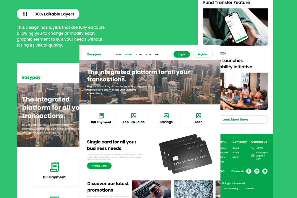 Easypay - Banking Landing Page V2 Easypay - Banking Landing Page V2