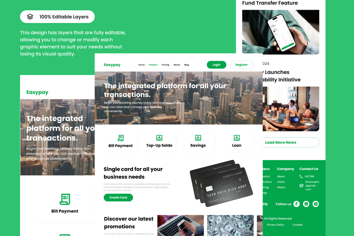 Easypay - Banking Landing Page V2