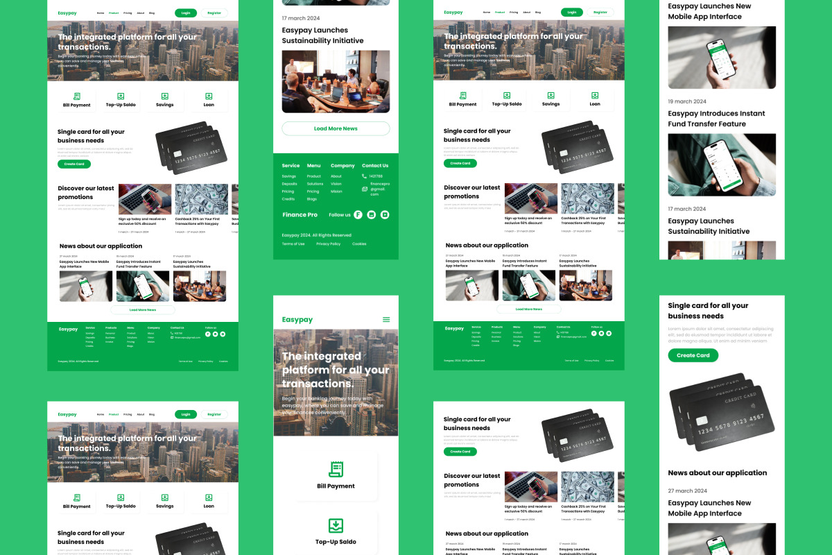 Easypay - Banking Landing Page V2 Easypay - Banking Landing Page V2