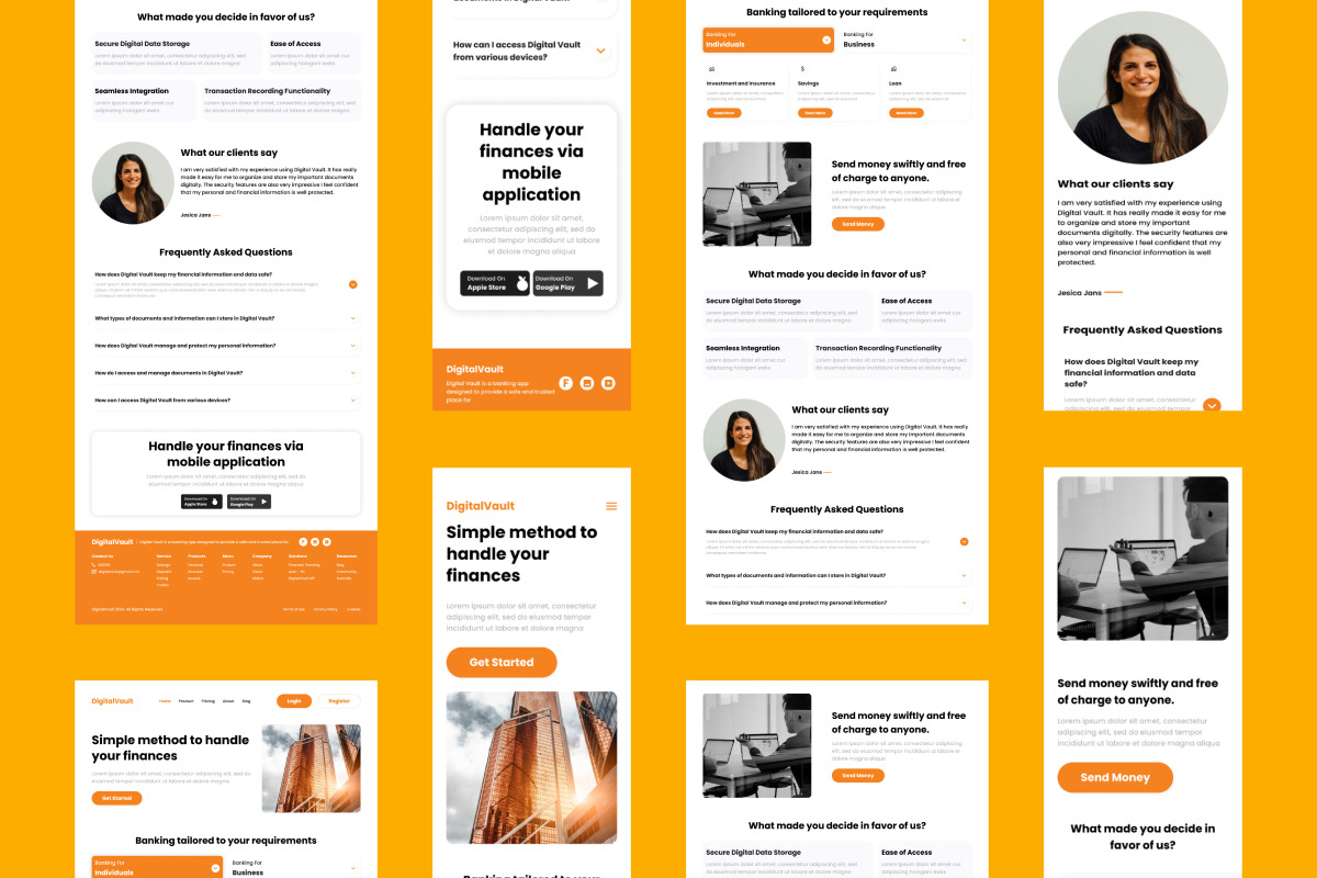 DigitalVault - Banking Landing Page V1 DigitalVault - Banking Landing Page V1