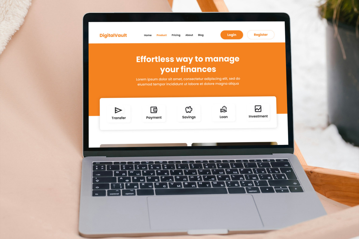 DigitalVault - Banking Landing Page V2 DigitalVault - Banking Landing Page V2