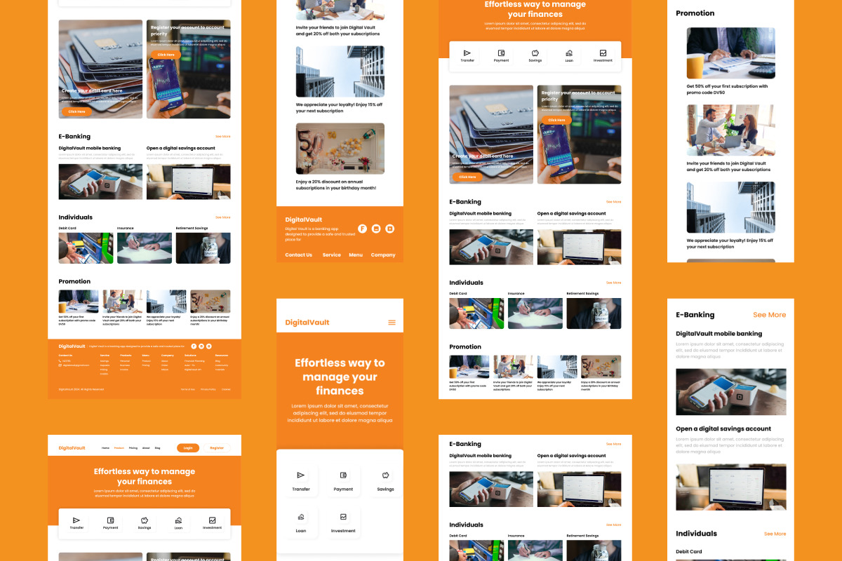 DigitalVault - Banking Landing Page V2 DigitalVault - Banking Landing Page V2