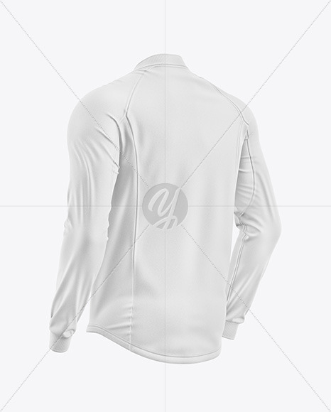 Crossshirt Jersey Mockup - Back Half Side View