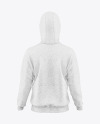 Men's Heather Hoodie Mockup - Back View