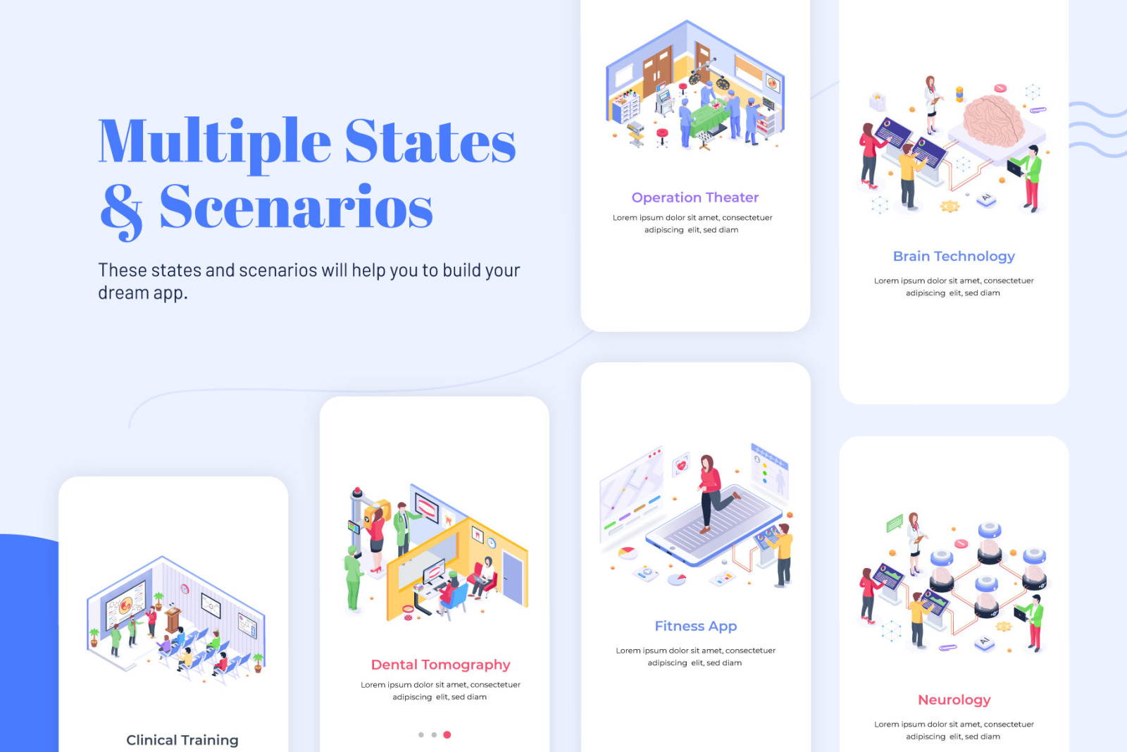 Isometric Medical Illustrations