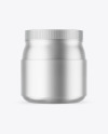 Matte Metallic Protein Jar Mockup