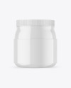 Glossy Protein Jar Mockup