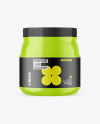 Glossy Protein Jar Mockup