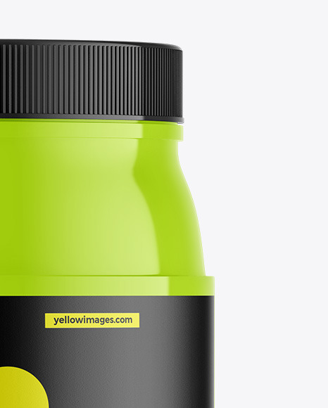 Glossy Protein Jar Mockup