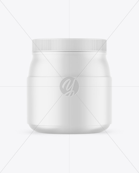 Matte Protein Jar Mockup