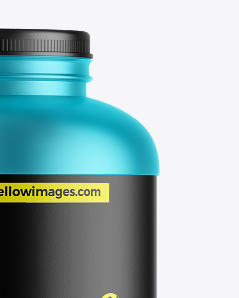 Matte Metallic Protein Jar Mockup