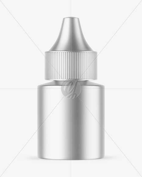 Matte Metallic Dropper Bottle Mockup