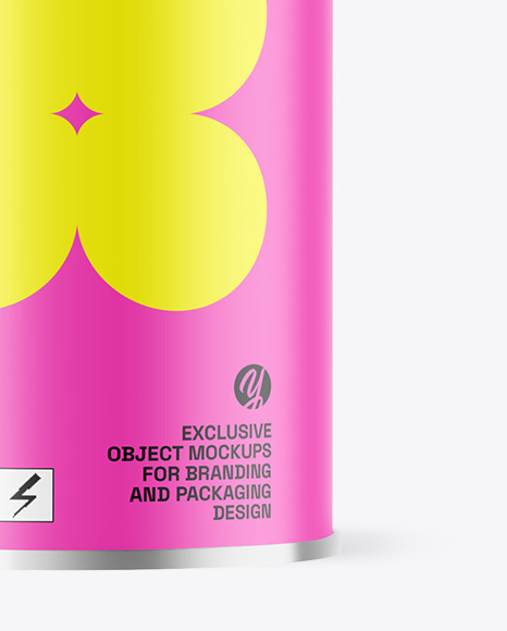 Matte Aerosol Can Mockup