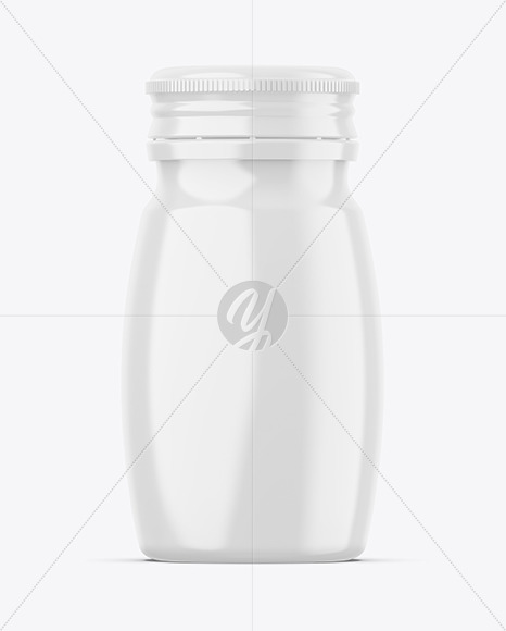 Glossy Plastic Jar Mockup