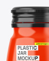 Glossy Plastic Jar Mockup