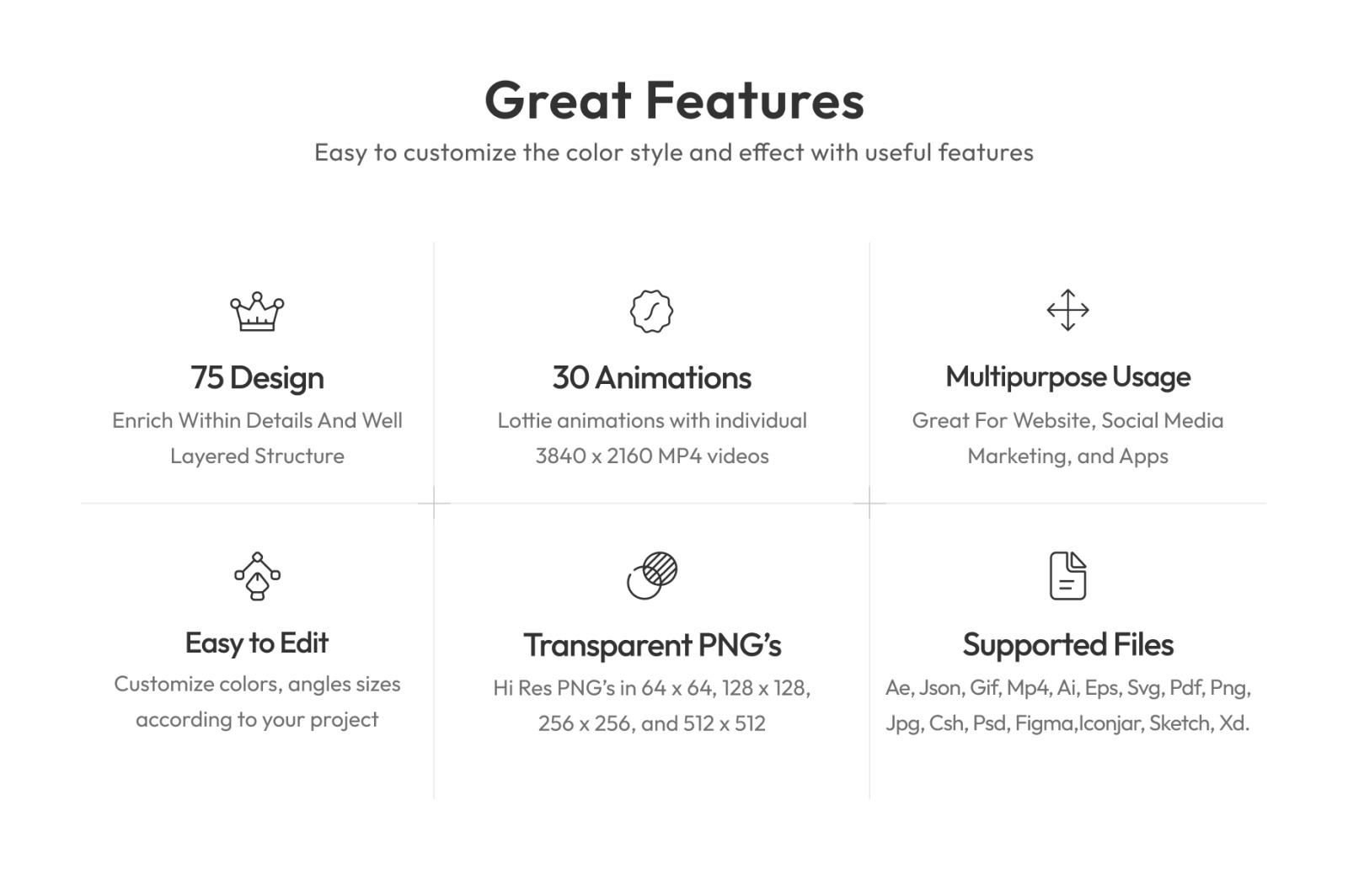 Animated Linear Partnership Icons Animated Linear Partnership Icons