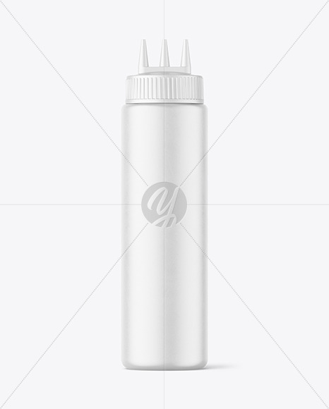 Matte Sauce Bottle Mockup