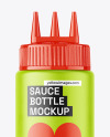 Matte Sauce Bottle Mockup