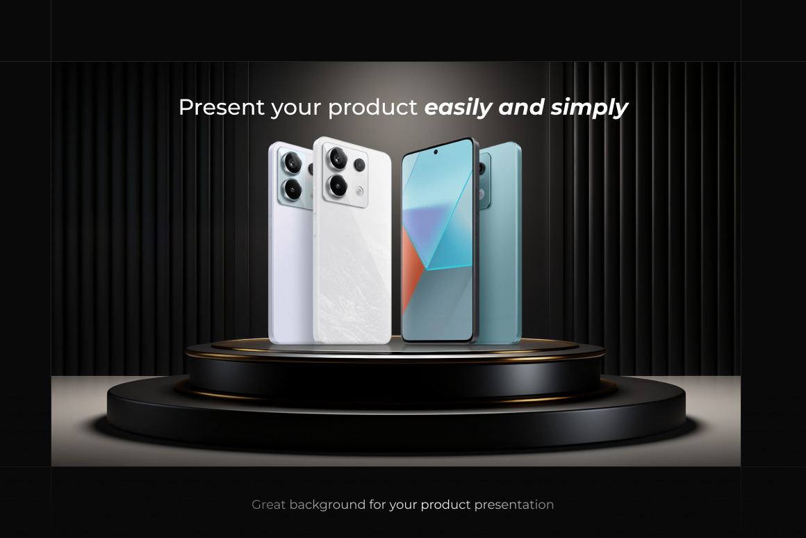 Black Podiums ❊ Background Set Black Podiums ❊ Background Set