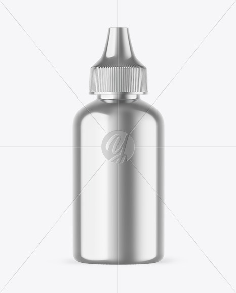 Metallic Dropper Bottle Mockup