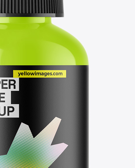 Glossy Dropper Bottle Mockup