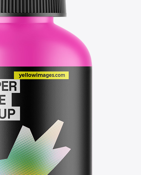 Matte Dropper Bottle Mockup