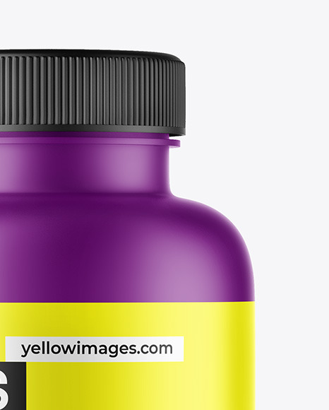 Matte Plastic Pills Bottle Mockup