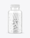 Clear Pills Bottle Mockup Clear Pills Bottle Mockup