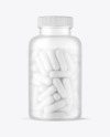 Frosted Pills Bottle Mockup