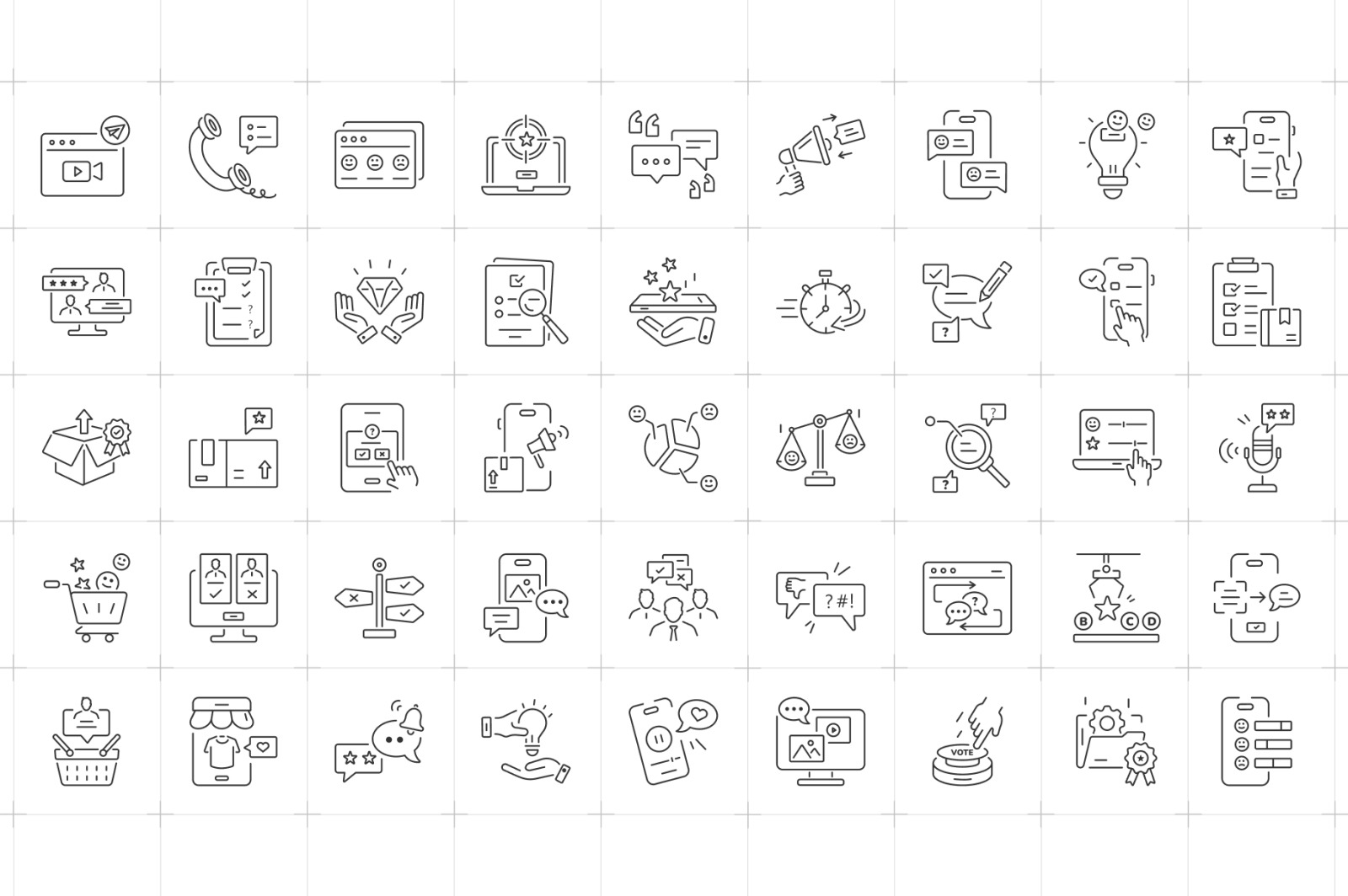 Feedback and Survey Icons
