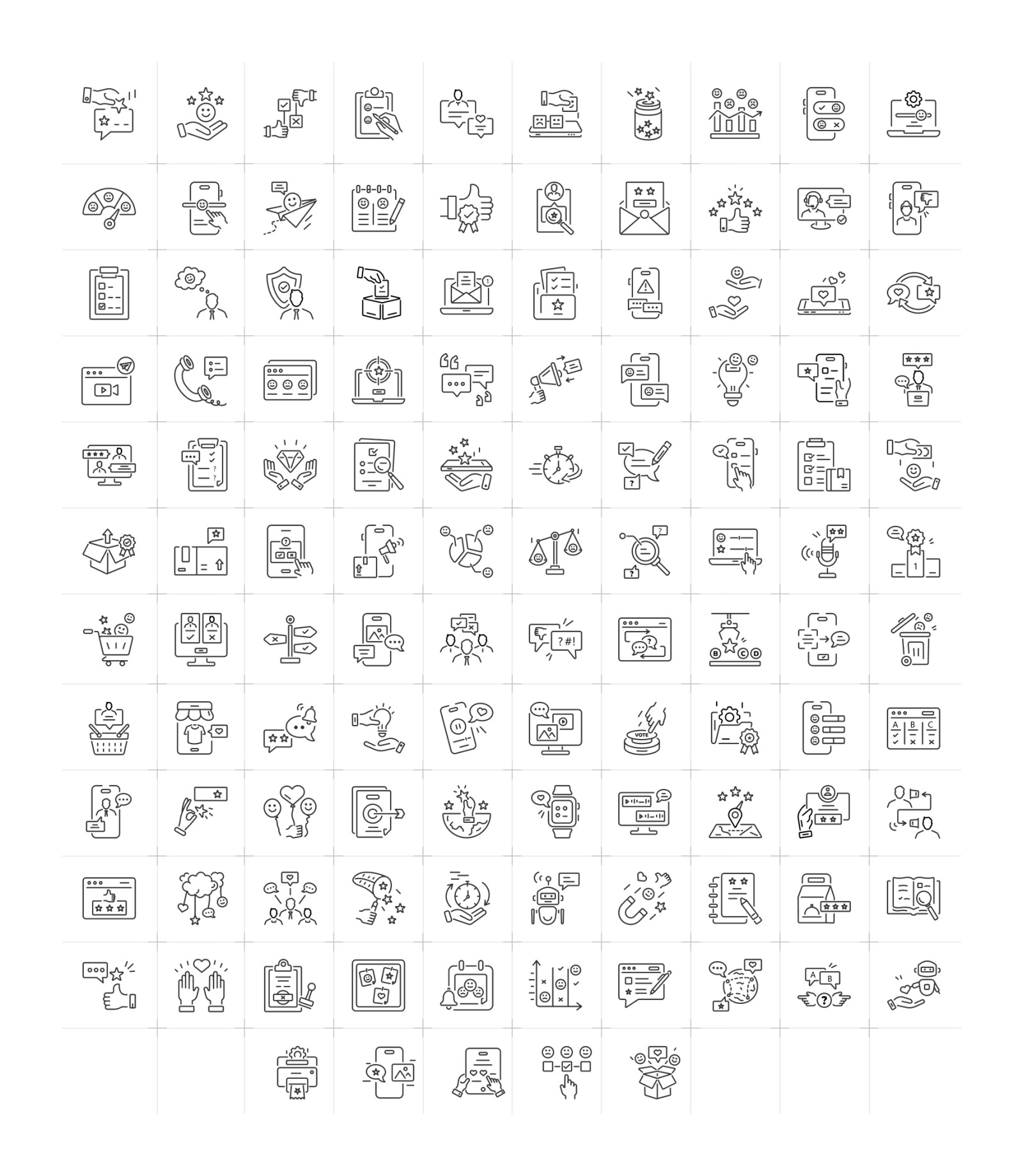 Feedback and Survey Icons