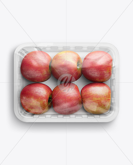 Tray With Apples Mockup