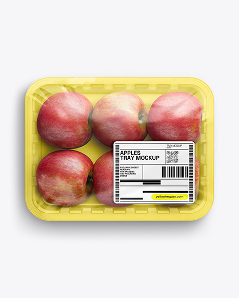 Tray With Apples Mockup