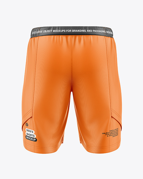 Football Shorts Mockup - Back View