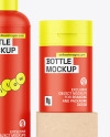 Kraft Boxes & Matte Bottles Mockup