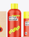 Kraft Boxes & Matte Bottles Mockup