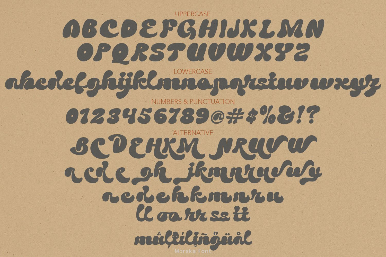 Morska groovy Font