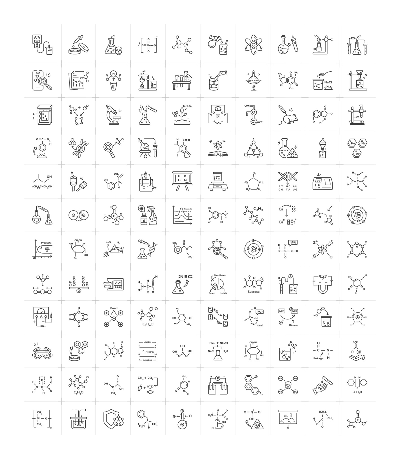 Animated Chemistry Icons