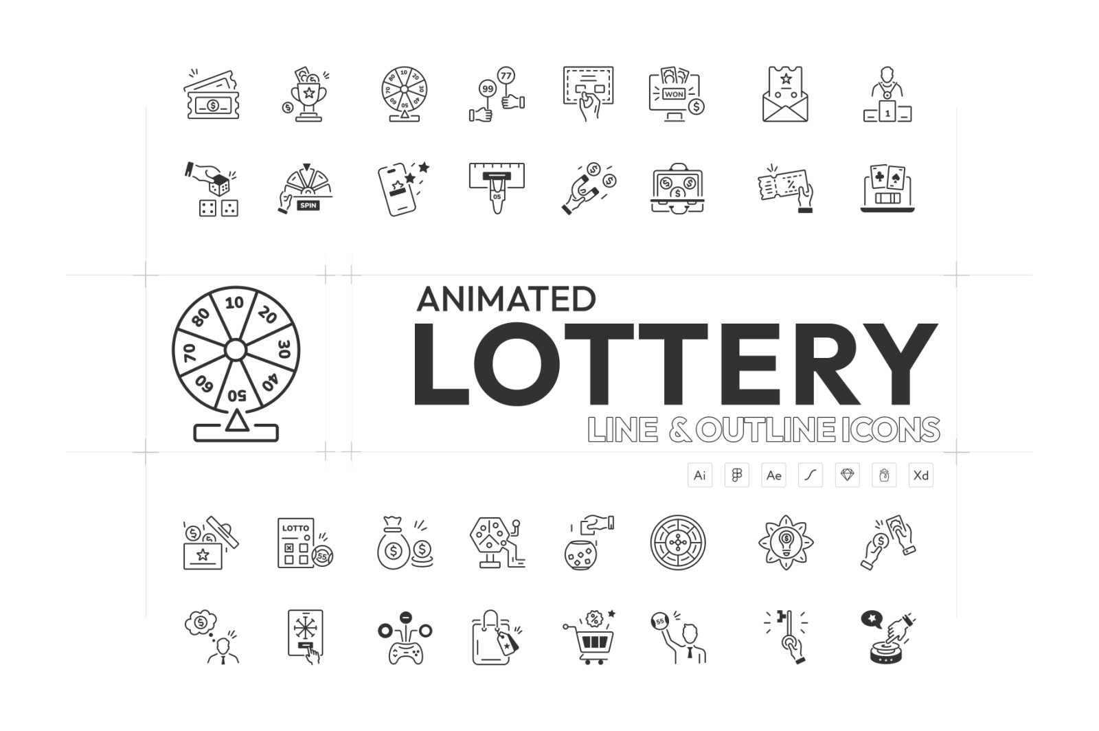 Animated Lottery Icons