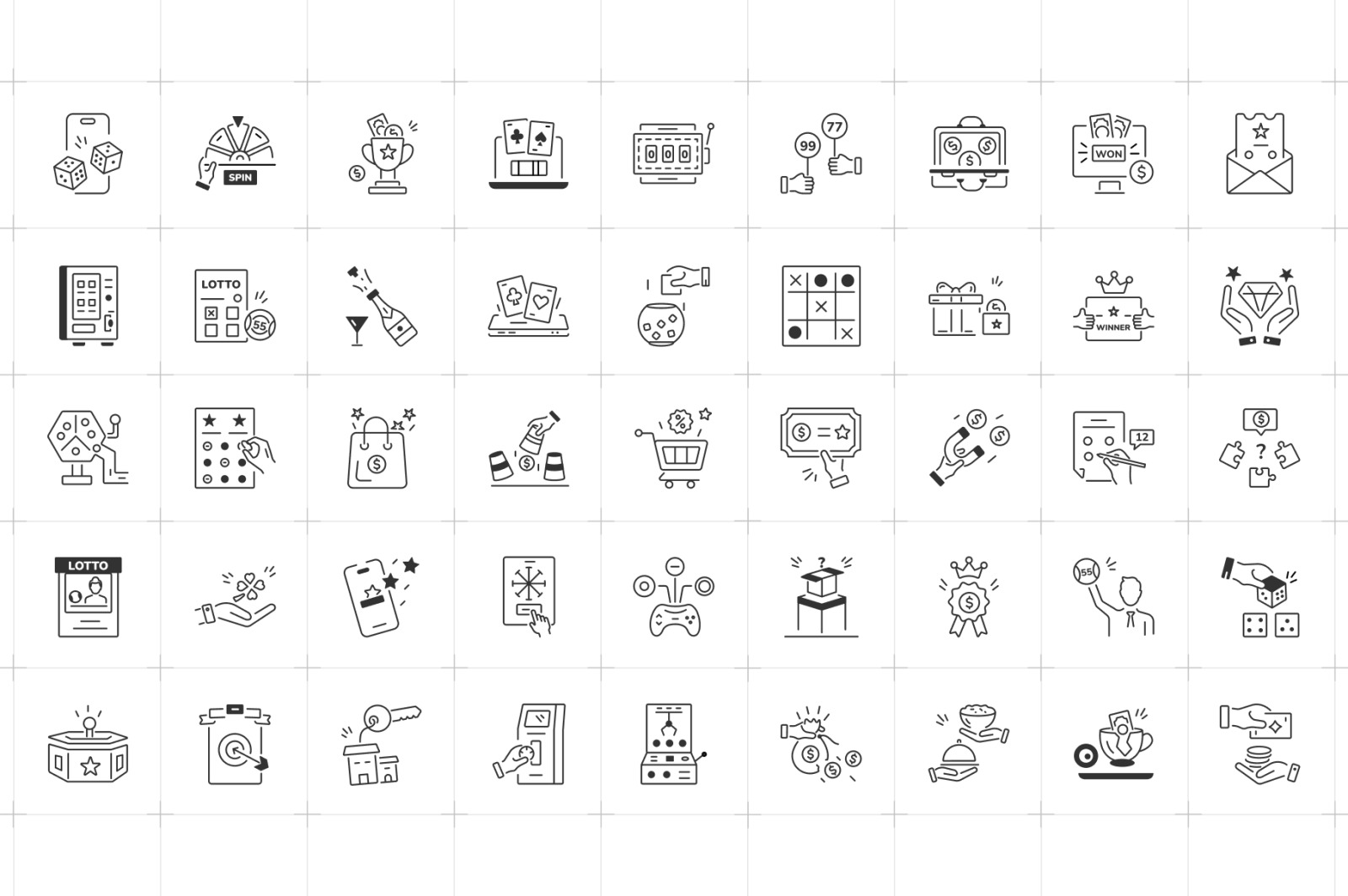 Animated Lottery Icons