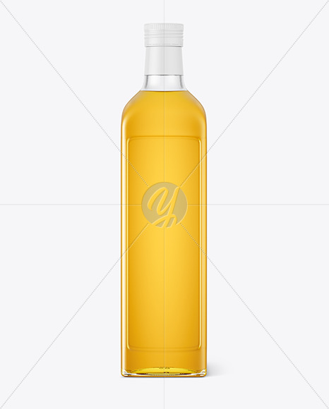 750 ml Glass Olive Oil Bottle Mockup