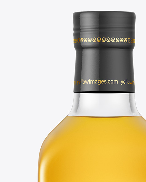 750 ml Glass Olive Oil Bottle Mockup