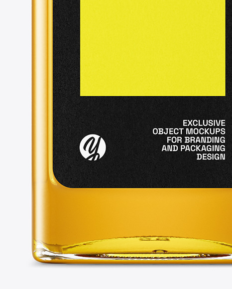 750 ml Glass Olive Oil Bottle Mockup