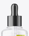 Clear Glass Dropper Bottle Mockup