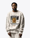 Man in a Sweatshirt Mockup