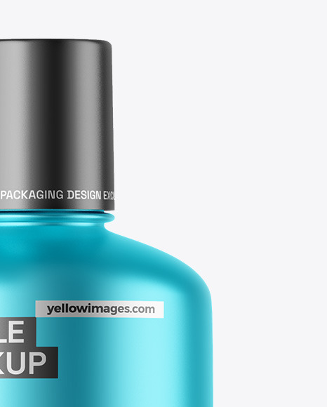 Matte Metallic Bottle Mockup