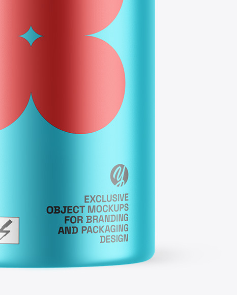 Matte Metallic Bottle Mockup