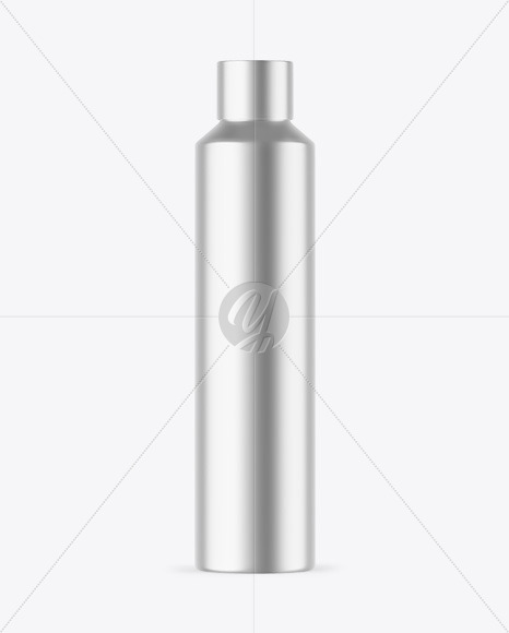 Matte Metallic Bottle Mockup